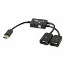 Type C OTG USB 3.1 Male to Dual 2.0 Female OTG Charge 2 Port HUB Cable Y Sp