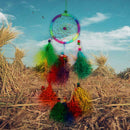 Colorfull Dream Catcher Feather Crafts Handmade Home Hanging Gifts