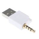 USB 2.0 to 3.5mm Adapter for iPod Shuffle 1st 2nd Generation White