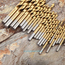 99PCS HSS Twist Drill Bit Set Titanium Coated Home Metal Drilling Tool 1.5-10mm