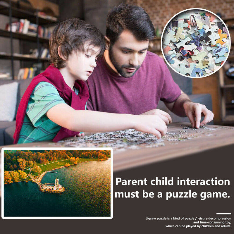 1000 Pieces Adults Kids Paper Jigsaw Puzzles Broad Coast Assembling Picture