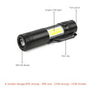 New Mini Portable Aluminum Q5 LED Flashlight XPE&COB Work Light lanterna Po M6X7