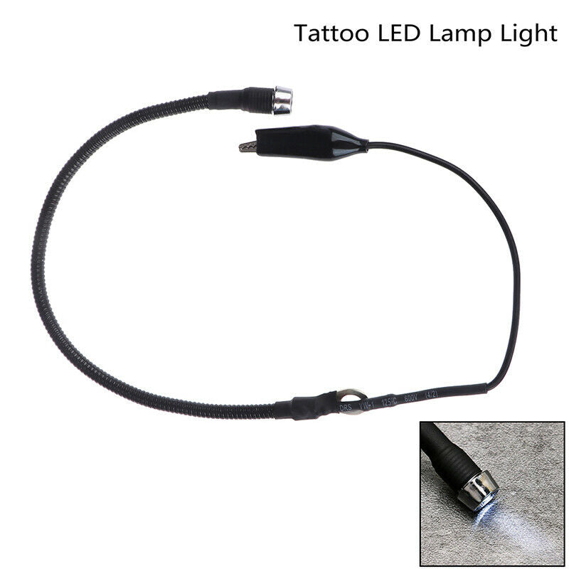 1X Adjustable Flexible Mini Tattoo Machine Supply Mounted LED Light Lamp To  Gw