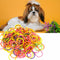 170PCS/Bag Elastic Stretchy Pet Rubber Band Dog Headband No Hair: Stick S8V6