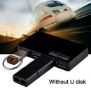 High Speed 4 Port USB Hub 3.0 Multi Splitter Expansion Desktop Black HUB