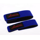 2pcs Fishing Rod Tie Tackle Strap Belt Wrapping Band Pack Pole Holder Blue