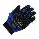 1 Pair Motorcycle Gloves Racing Gloves Fiber PU Blue - XL R2N7