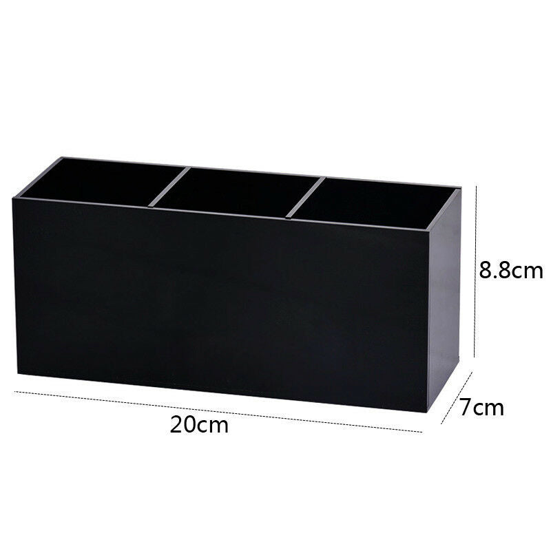1*Black Acrylic Cosmetic Organizer Makeup Brushes Pen Stand Storage Holder Case