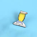 Creative Hedgehog Brooch Badge Fashion Pins Jacket Shirt Ornament (Style 1) A