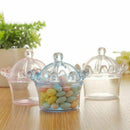12 PCS Candy Boxes, Plastic Mini Dome with Crown Design Party Decoration Cl