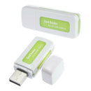 1X Protable 4in1 Memory Multi Card Reader USB2.0 for T M2 Card liau Top E5Q1
