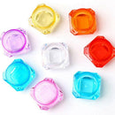 Cosmetic Sample Container Plastic Clear Cosmetic Pot Jars with Screw Cap Li N3N9