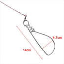 1pc Fishing Lock Buckle Steel Live Fish Lock Fishing Stringer Fishing Tac IO3C