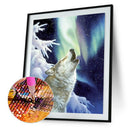 5D DIY Round Drill Diamond Painting Wolf Cross Stitch Embroidery Mosaic Kit