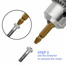 4PCS Broken Bolt Damage Screw Remover Extractor Drill Bits Easy Out Reverse Tool