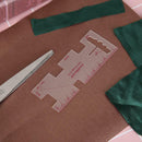 Patchwork Tailor Thickness Measuring Ruler Gauge Clothes Sewing Tools