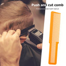 Hairdressing Carbon Anti-static Comb Wide Tooth Hair Clipper Comb (Orange)