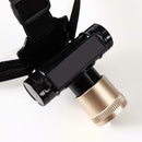 T6 LED Headlight Telescope Zoomable Rechargeable Headlamp Torch w/ Battery