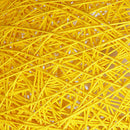 Yellow Bamboo, Rattan And Hemp Ball Chandelier Individual Creativity Spheri