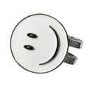 White 3cm Smile Face Golf Ball Marker With Strong Magnetic Hat Clip Sports