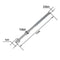 6Pcs Screw Rods 110mm Drum Long Screw Drum Tight Screw Tension Rods Percuss