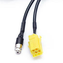 1PC Car MINI ISO 6Pin to 3.5MM Jack Audio Device External Aux Cable Adapter K3N8