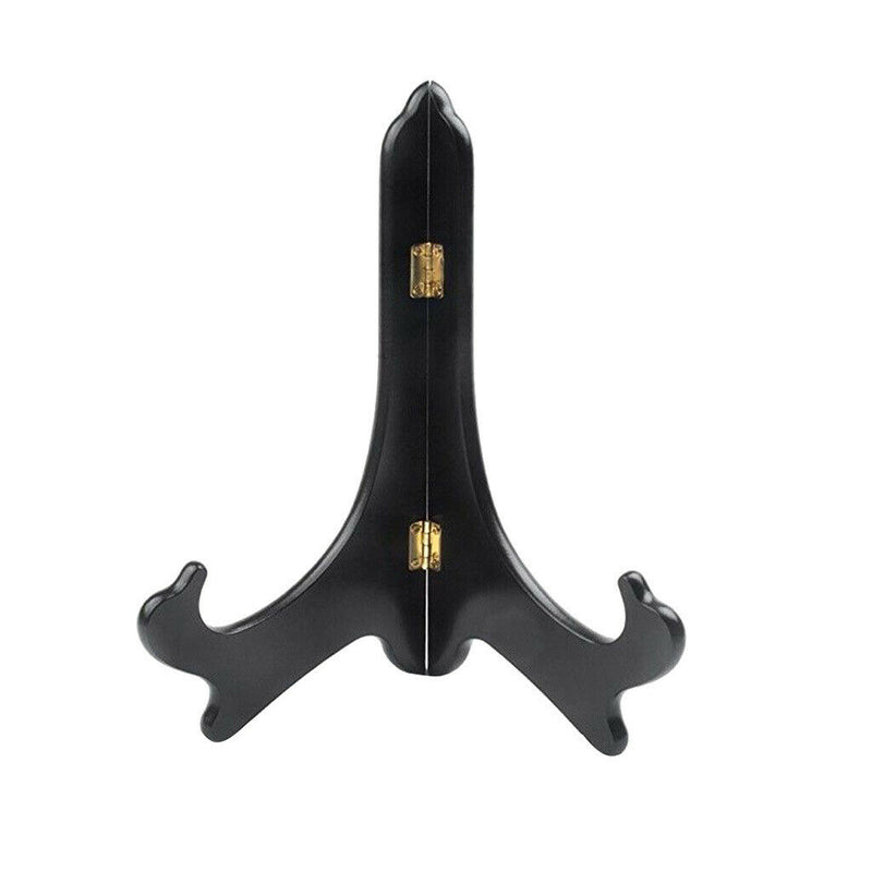 Wooden Folding Plate Bowl Dish Picture Teacake Holder Easel 4inch