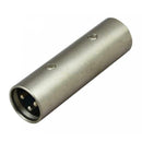 3 Pin XLR Male Plug to Plug Coupler Connector Microphone Adapter Connector
