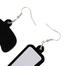 Nightclub Exaggerated Whimsy Question Exclamation Mark Acrylic Drop Earrings