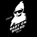 Car Reflective aterpoof Rear Door Reflective Car Stickers Baby on Board A