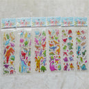 5 Sheets Cute Dinosaur Bubble PVC Stickers Cartoon Kids Classic Toys Stickers M&