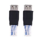 1Pc Ethernet RJ45 male to USB female connector converter adapter lj
