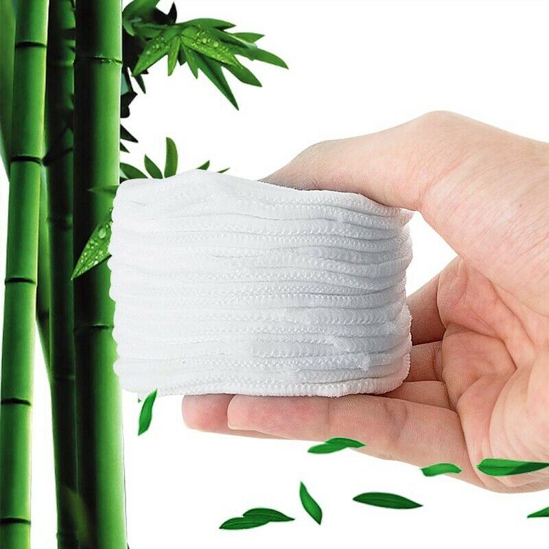 Natural Cotton Rounds Reusable-Reusable Bamboo Makeup Remover Pads For Face U6X2