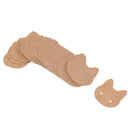 200pcs Kraft Paper Brown Cat&Tree Earrings Display Cards Gift Tags Holder