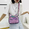 Sequins Animal Shaped Shoulder Handbags Women Small Crossbody Bags (Purple)