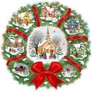 Full DIY 5D Diamond Painting Christmas Wreath Cross Stitch Diamond Embroide V3K5