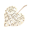 Wooden Sign Mum Letter, Hanging Plaque Mothers Day Gift, Heart Shape Wood Sign
