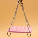 Hamster Toys Swing Hanging Gadget Wooden Cage Accessories Supplies Amuse Mo