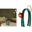 Cat Iron Sculpture Handmade Sculpture Decorative Ornament for Cat Lover