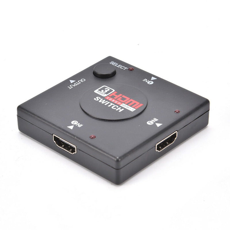 Hdmi 3 Port Switch AUTO Switcher Splitter Selector HUB Box Cable HDTV 1083C