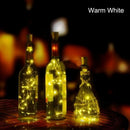 5X(1PCS Solar 2M LED Cork Shaped 20 LED Night Fairy String Light Kork Sola A1Z4)
