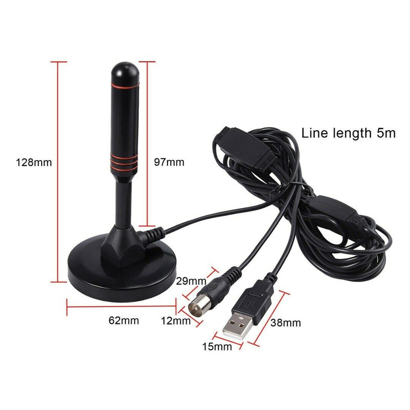 Indoor 300 Mile HDTV Antenna Aerial HD Digital TV Signal Booster Amplifier Cable