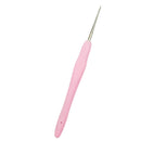 Soft Plastic Grip Handle Metal Crochet Hook for Hand Sewing Arts Tool 1.0mm