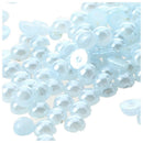 500pcs Half-round Flatback Acrylic for Nail Art Phone Craft Blue