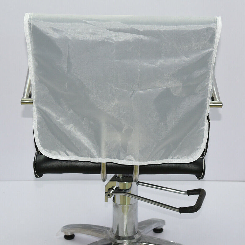 Salon Hairdressing Barber Chair Back Cover Hair Beauty PVC Protective White