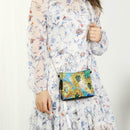 DIY Sunflower Special Shaped Diamond Painting Leather Chain Shoulder Bags