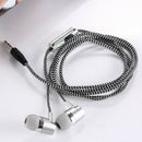 H-169 3.5mm MP3 MP4 Wiring Subwoofer Braided Cord, Universal Music Headphon