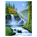 DIY Rainbow Waterfall 5D Diamond Painting Embroider Full Drill Cross Stitch
