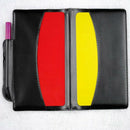 Soccor Referee Penalty Pencil Wallet Pad Yellow Red Notebook Card Kit Sport L3Z8
