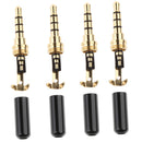 4X 3.5mm Male Stereo Audio AUX Adapter Plug Jack Adapter Repair for Earphone